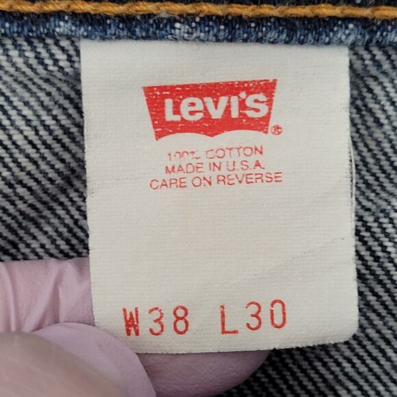 Vintage 90s LEVIS 517 Bootcut Jeans 36x30 Medium-Wash USA - Picture 11 of 16